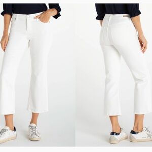 Liverpool Hannah Cropped Flare Jeans In White Sz 14W NWT | Liverpool Jeans NEW -